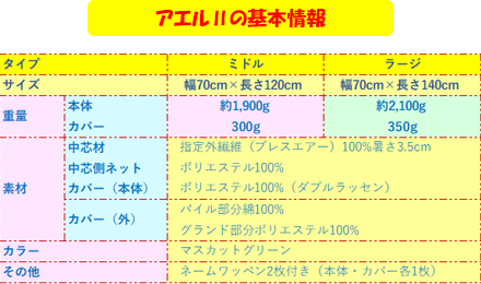 アエルⅡの基本情報